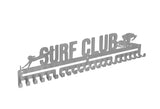 Surf Club Nippers Life Saver flags ski silver brushed chrome stainless steel black matte medal medals wall display hanger holder rack
