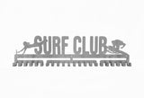 Surf Club Nippers Life Saver flags ski silver brushed chrome stainless steel black matte medal medals wall display hanger holder rack