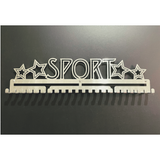 Sport Sports MedalMount silver brushed chrome stainless steel black matte medal medals wall display hanger holder rack