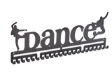 Dance dancer dancing MedalMount male boys silver brushed chrome stainless steel black matte medal medals wall display hanger holder rack